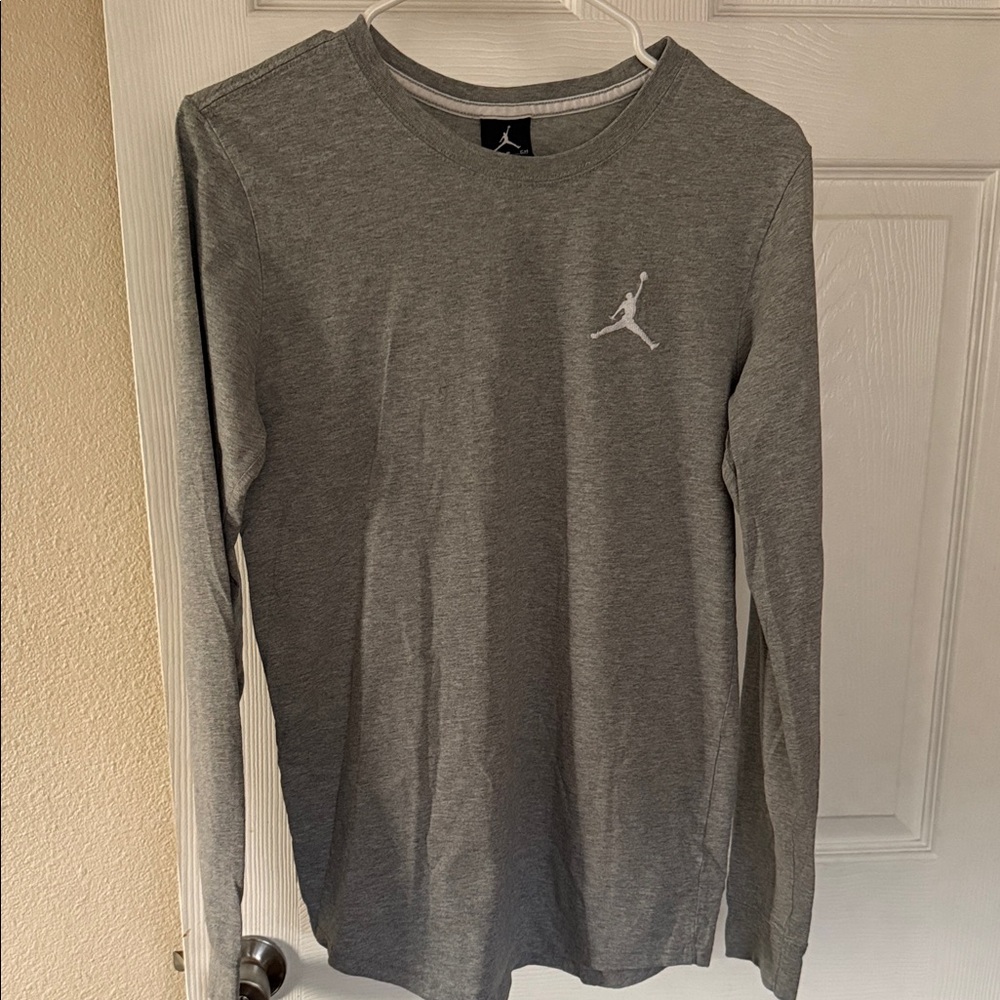Jordan Classic Gray Long Sleeve Tee